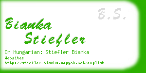 bianka stiefler business card